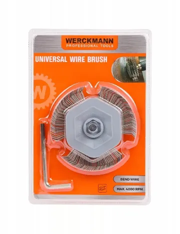 Perie universală de sârmă  Ø 100 x 0,7 mm Werckmann, gri