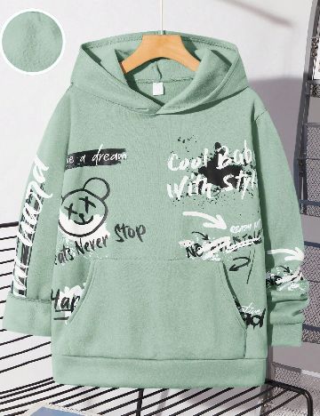 Hanorac Shein Kids, verde