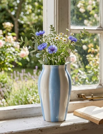 Vaza ceramica KAPIMEX, albastru