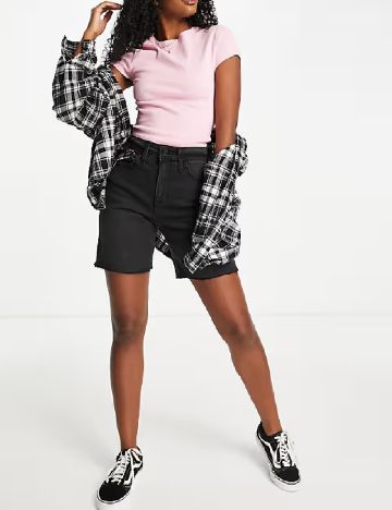 Pantaloni scurti Hollister, negru