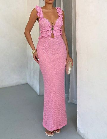 Rochie lunga SHEIN, roz