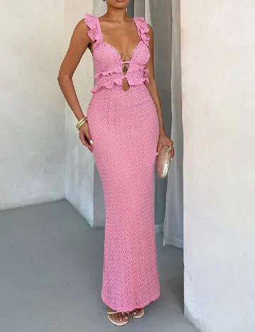 Rochie lunga SHEIN, roz