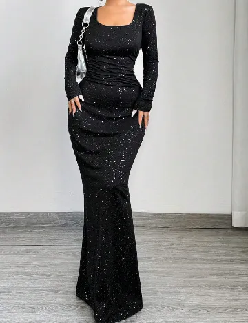 Rochie lunga SHEIN CURVE, negru