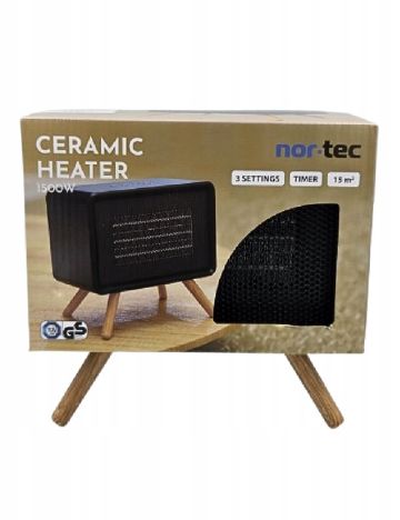 Încălzitor ceramic, 1500W Nor-Tec, negru