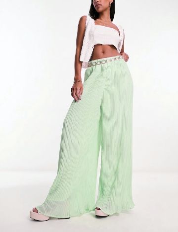 Pantaloni Reclaimed Vintage, verde