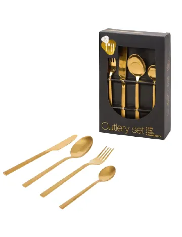 Set tacamuri, 16 bucati ACTION, auriu