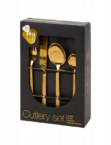 Set tacamuri, 16 bucati ACTION, auriu