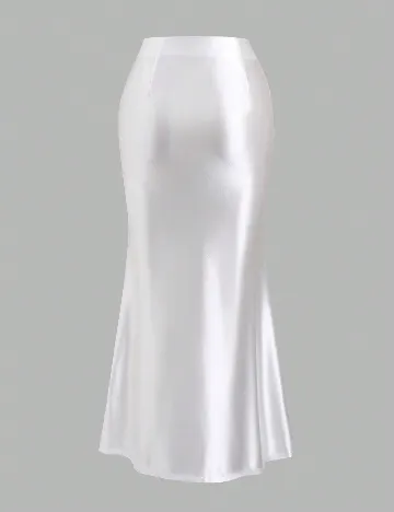 Fusta SHEIN, alb