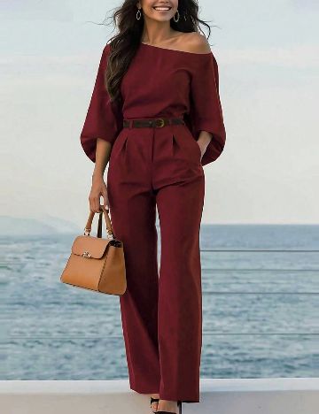 Compleu SHEIN, visiniu