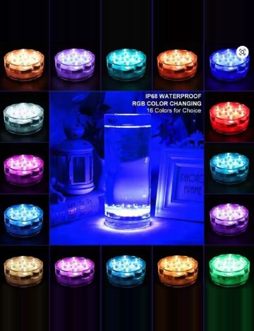 Set lampi LED RGB pentru piscina 2 bucati ACTION, alb