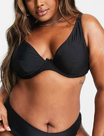 Sutien de baie Ivory Rose Curve, negru