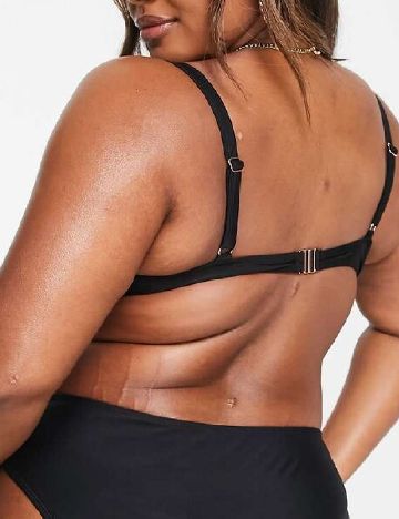 Sutien de baie Ivory Rose Curve, negru