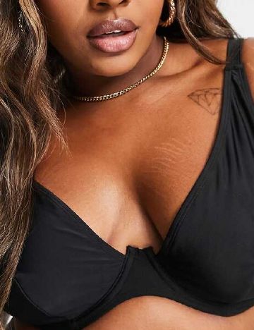 Sutien de baie Ivory Rose Curve, negru