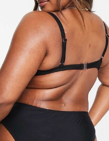 Sutien de baie Ivory Rose Curve, negru