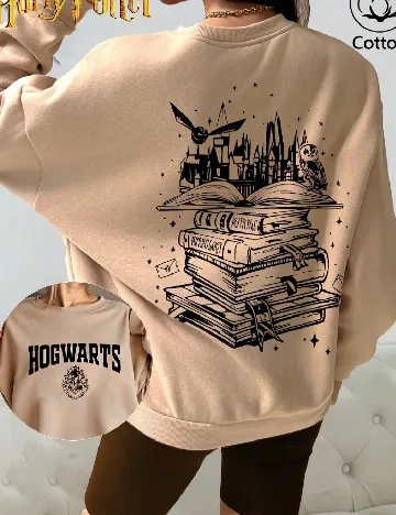 Bluza Oversize SHEIN, maro deschis