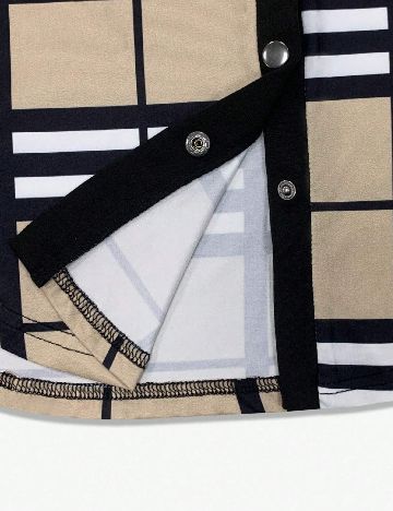 Camasa SHEIN, negru/bej