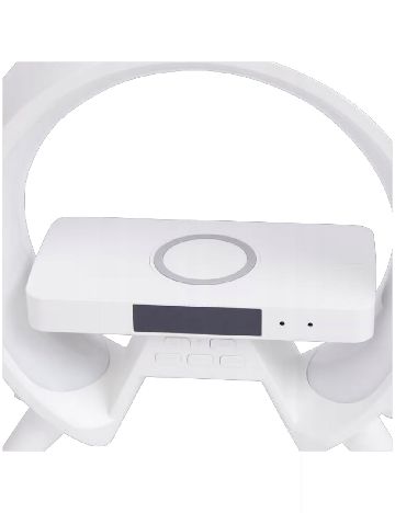 Ceas deșteptător cu încărcător wireless și iluminare LED XTRONIC, alb