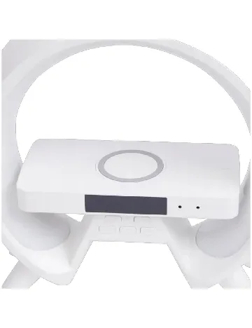 Ceas deșteptător cu încărcător wireless și iluminare LED XTRONIC, alb