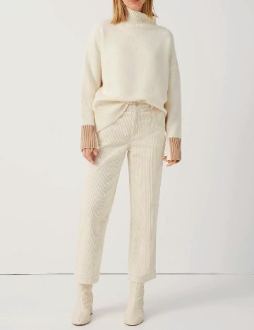 Pantaloni Someday, ecru