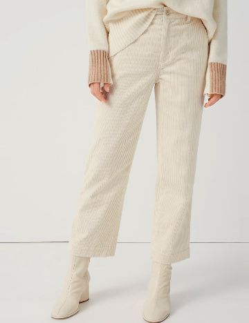 Pantaloni Someday, ecru