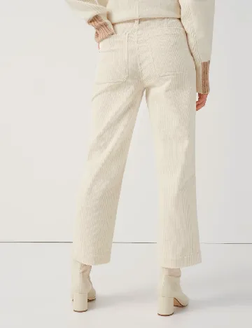 Pantaloni Someday, ecru