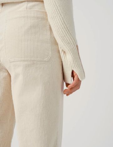 Pantaloni Someday, ecru