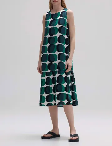 Rochie medie Opus, verde