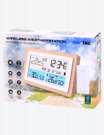 Stație meteo wireless Nor-Tec, alb