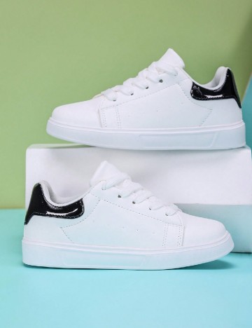 Adidasi Shein Kids, alb