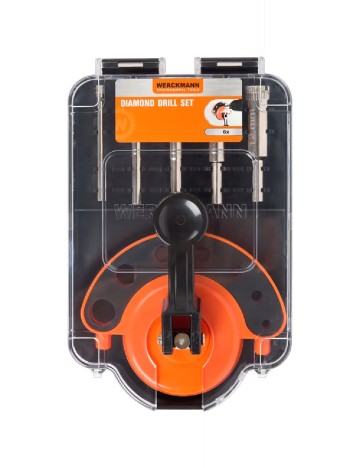 Set burghie diamantate cu ghidaj Werckmann, mix culori