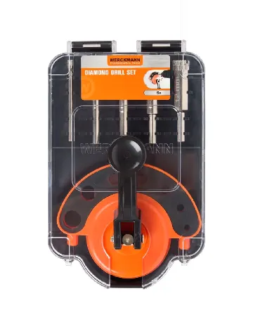 Set burghie diamantate cu ghidaj Werckmann, mix culori