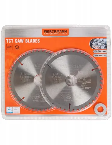 Lame circulare Ø 160 mm, 42T și 48T, 2 bucati Werckmann, argintiu