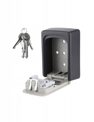 Seif cu cifru pentru chei ACTION, negru