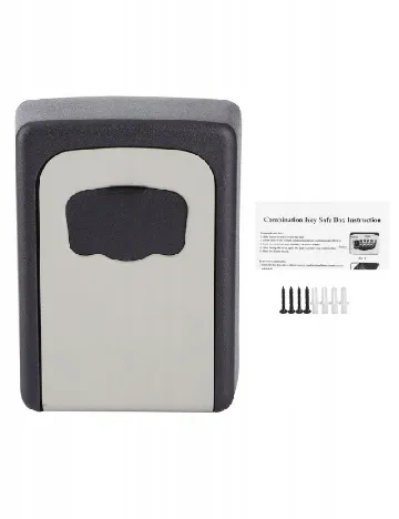 Seif cu cifru pentru chei ACTION, negru