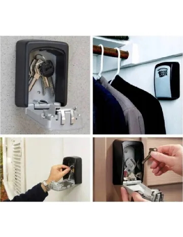 Seif cu cifru pentru chei ACTION, negru