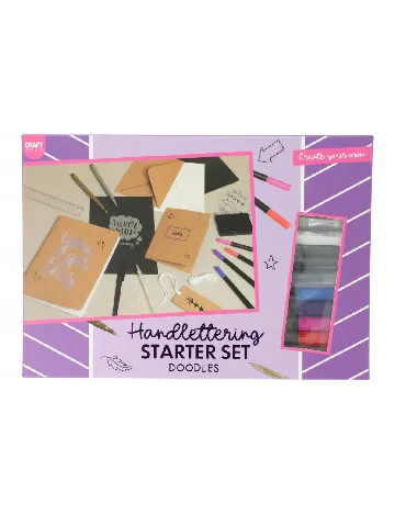 Set caligrafie Craft world, mix culori