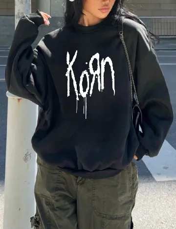 Bluza Oversize SHEIN, negru