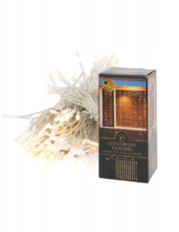 Perdea luminoasă cu 160 LED-uri Coen bakker deco, alb cald