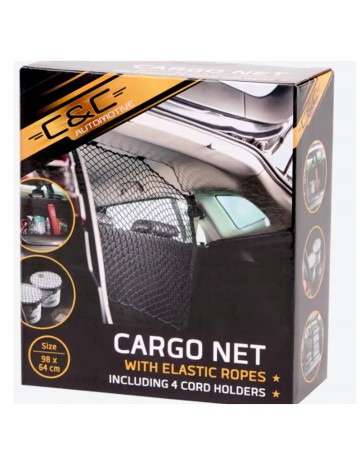 Plasă pentru portbagaj C&C Automotive, negru