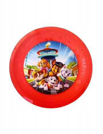 Set farfurii plastic reutilizabile 4 bucati Nickelodeon, rosu