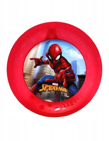 Set farfurii plastic reutilizabile 4 bucati Marvel, rosu