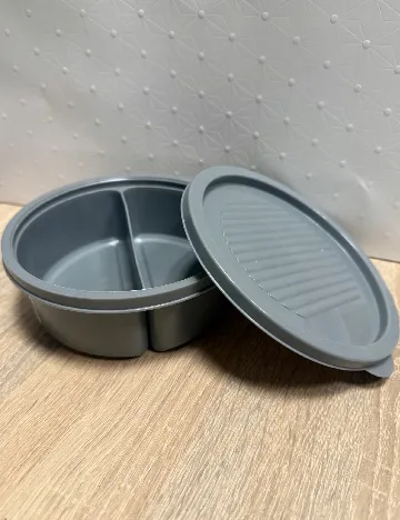 Recipient pentru prânz cu 2 compartimente Dayes, gri