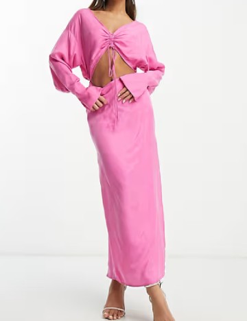 Rochie lunga ASOS, roz