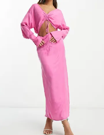 Rochie lunga ASOS, roz