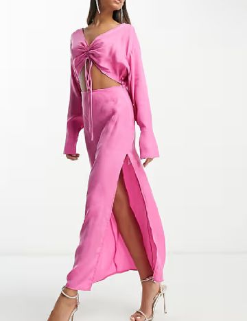 Rochie lunga ASOS, roz