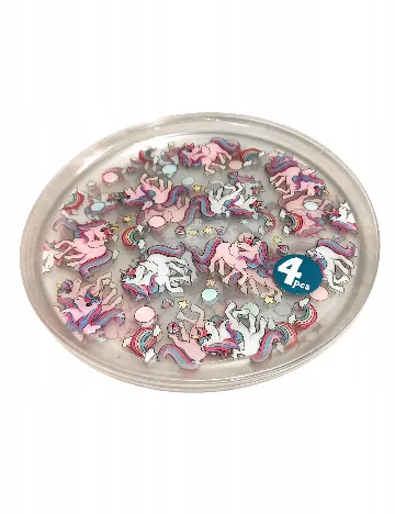 Set farfurii plastic reutilizabile 4 bucati, mix culori