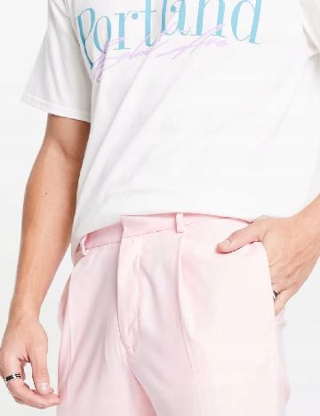 Pantaloni ASOS, roz