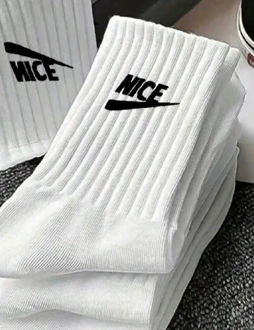 Set sosete 6 perechi SHEIN, alb