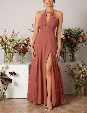 Rochie lunga SHEIN, maro