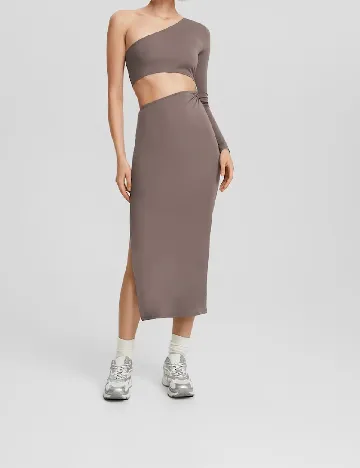 Rochie medie Bershka, gri